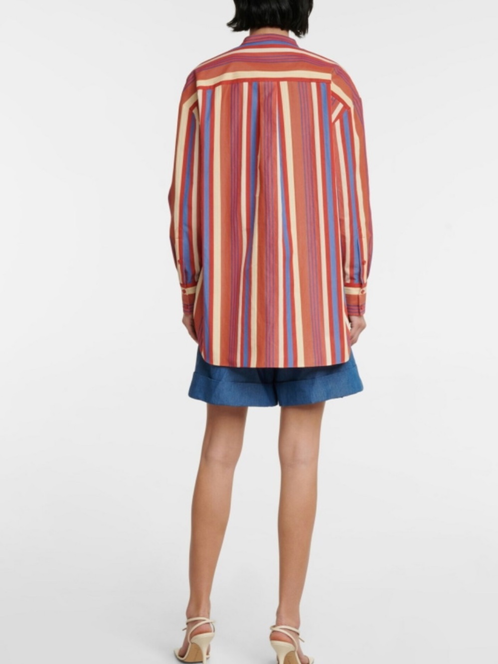 Loro Piana Striped Long-Sleeve Cotton Shirt Size Women’s US 6 NWOT MSRP $1200 - Picture 3 of 6